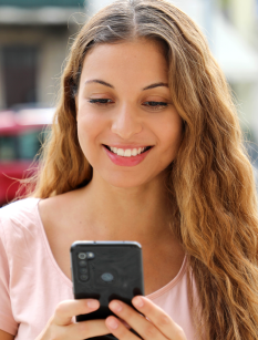 User sending international money transfer