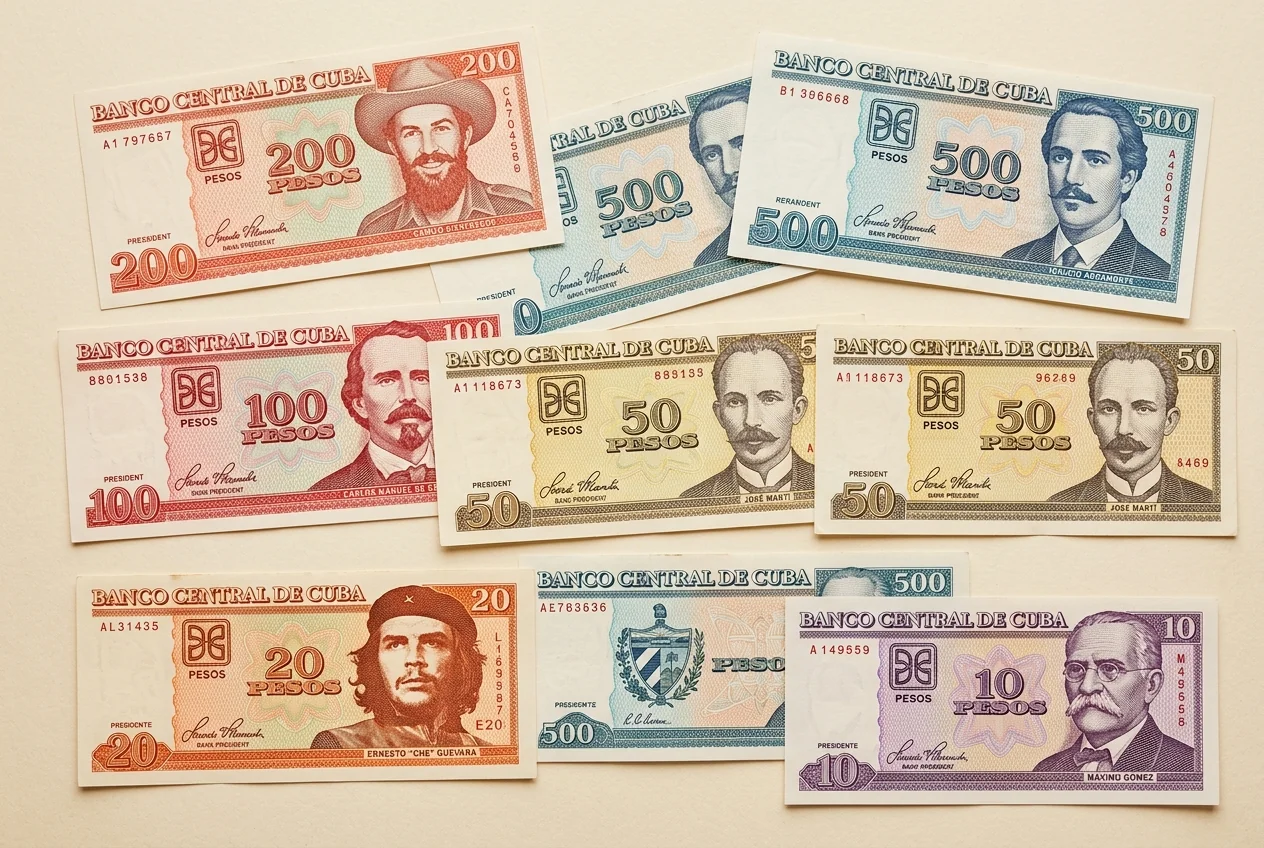 Cuban peso (CUP) banknotes — Cuba's national currency