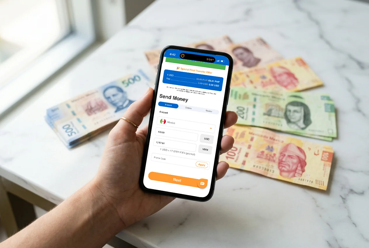 ShareMoney app — send money to Mexico and other peso countries from the US