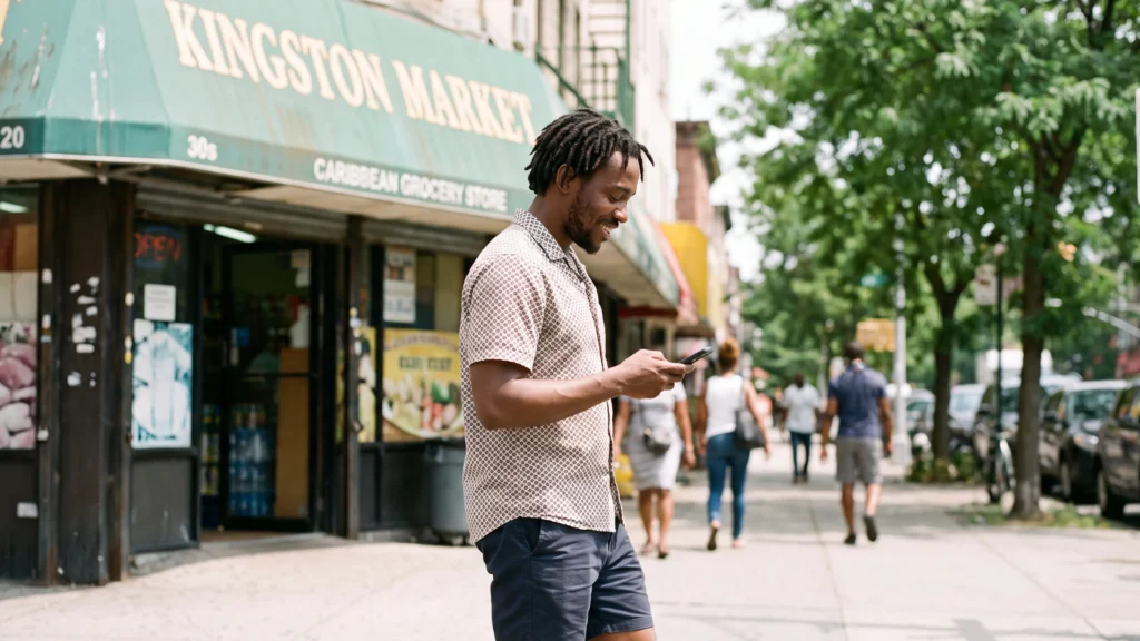 Does Zelle work in Jamaica? A Jamaican man in the USA sends money home on the ShareMoney app