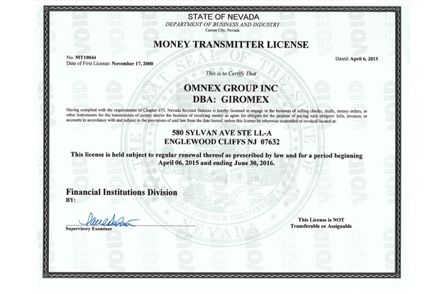 License